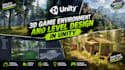 design a 3d game environment and level design in unity