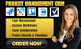 setup project management smartsheet celoxis bitrix24 synergist trello jira crm