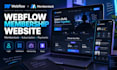 build webflow membership and subscription website with memberstack