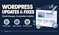 update your wordpress content and fix small website issues