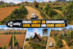 create unity 3d environment, level design and game assets