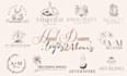 create custom hand drawn boho style vintage logo design