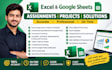 solve microsoft excel assignments, projects and tasks