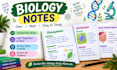 create clear biology notes and study materials