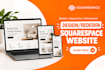 build squarespace website design, redesign squarespace website squarespace store