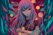 create anime style album cover