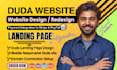 build and design a website using the duda website builder, duda website redesign