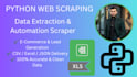 do python web scraping, data extraction, and web scraper