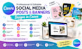 create editable social media posts using canva