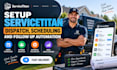 setup servicetitan dispatch scheduling and follow up automation