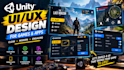 design professional unity game UI UX, menus, hud and game interface