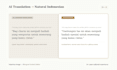 edit and localize your ai content to indonesian