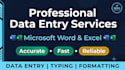 data entry, copy paste, and web research