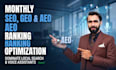 do monthly SEO, GEO and aeo ranking optimization