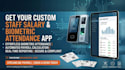 develop private staff attendance biometric salary calculation application