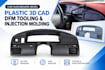 create car dashboard bezel plastic 3d cad, dfm tooling and injection molding