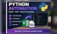 automate excel CSV and data processing tasks with python