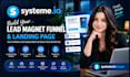 build a systeme io lead magnet funnel and landing page