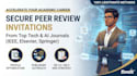 help you get peer review invites from ieee elsevier and springer