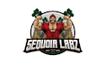 design buff muscular lumberjack strongman logo