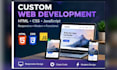 develop a responsive website using HTML CSS and javascript