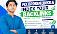 index wordpress backlinks and fix broken links