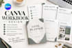 design canva workbook editable workbook, worksheet lead magnet fillable PDF