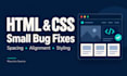 fix small HTML and CSS bugs on your website