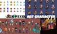 create 2d pixel art spritesheet an 8bit, 16bit, and 32bit pixel art animation