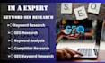 do SEO keyword research and compititer analysis