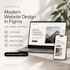 design a modern website in figma
