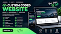 build a responsive custom coded website