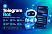 develop your telegram bot with admin panel and automation