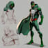 superhero comic book art and illustration
