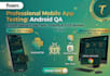 do web and mobile QA testing and detailed bug report