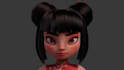 create a stylized 3d character for games and animation