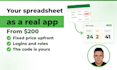 turn your excel or google sheets process into a custom web app