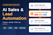 create ai sales automation for lead capture and CRM follow up with n8n