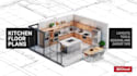 create kitchen or bathroom 2d floor plans, elevation and cabinet drawings