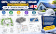 civil and structural professional engineering solar permit plan canada USA