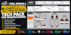 design a professional sneaker shoe tech pack for manufacturing
