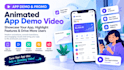 create an animated app demo and promo video with motion graphics