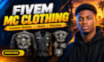 create custom fivem kuttes, mc vest, biker clothing and patches