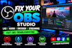 fix obs studio lag, audio, encoder and streaming problems