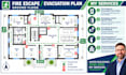 draw fire escape plan emergency evacuation plan egress map layout