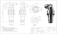 create engineering drawing, mechanical drawing,2d cad drawing, technical drawing