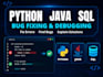 fix bugs and errors in python java and sql code