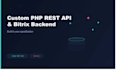 build custom PHP rest API or bitrix backend