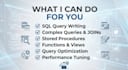write fix and optimize sql queries