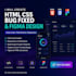 fix HTML CSS bugs and responsive website issues